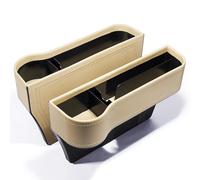 OPBVXQ 2 Pezzi Riempitivo per Sedili Auto per Hyundai Palisade Sonata Venue Veloster, Organizzatore di Riempimento degli Spazi Vuoti del Seggiolino Auto, Scatola Portaoggetti per Sedile,C Beige