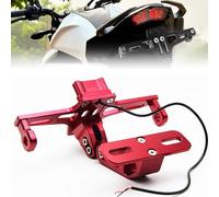 OPBVXQ Supporto Targa Moto Universale in Alluminio per Suzuki Bandit 650S 2006 2007 2008 2009 2010 2011 2012, Porta Targa Regolabile Impermeabile Fender Eliminator Tail Tidy Motocicletta Posteriore