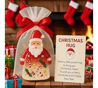 Opdestn Abbraccio Festivo Tascabile - Decorazioni Per Feste Con Charm Di Babbo Natale | Cartoline Natalizie Con Sacchetti | per la Famiglia gli Amici i Bambini gli Adulti Insegnanti Studenti