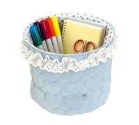 Opdestn Cestino Organizzatore - Contenitori Decorativi in Tessuto con Design di Pizzo,Cestino per Scaffale | Per Armadio Giocattoli Bagno Neonato Dispensa Camera Dei Bambini Asilo Scrivania