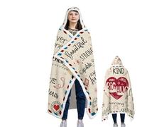 Opdestn Coperta per la Festa della Mamma - Coperta Benedetta per Madre, Avvolgente in Flanella con Cappuccio per Casa o Viaggio Spa Day