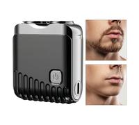 Opdestn Elettrici Per Uomini | Tagliabarba Compatto Per Viso | Rotanti Ricaricabili Via USB - Bagno Camera da Viaggio Viaggio di Lavoro Papà Fidanzato Marito Collega Maschio