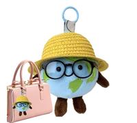 Opdestn Giocattoli Portachiavi In Peluche | Ciondolo Borsa Cartoon Design Terra | Bambola Carina Portachiavi Ciondolo Borsa,Per Feste Vacanze E Compleanni Portafoglio A Mano Auto Uomini Donne E