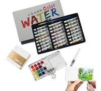 Opdestn Kit Di Pittura Ad Acquerelli | Kit da Viaggio per,Tavolozza con Materiali Artistici per Principianti, Appassionati e Artisti