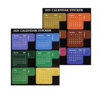 Opdestn Linguette Mensili Per Planner,Adesivi Per Calendario Con Linguette 2025,Etichette Divisorie Per Programmazione 12 | Per Studente Insegnante Lavoro Quaderno Album Scuola Diario Agenda