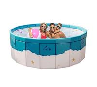 Opdestn Piscina Pieghievole,Piscina Pieghevole Per Bambini e Cani - Vasca Rotonda Accessori Nuoto Adulti Animali Domestici Interno Esterno Giardino Cortile Famiglia
