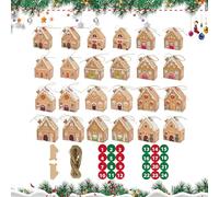 Opdestn Scatole Regalo Natalizie Per Biscotti - 24 Pezzi Porta Dolci da Party per Muffin e Pasticcini | Dolci Per Festività Invernali Natalizie | Per Feste Celebrazioni