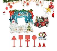 Opdestn Set Di | Gioco di Pista per Auto con Modello di Locomotiva - Giocattoli Automobilistici Con Percorsi Puzzle Per Bambini,Per Educativo Compleanno 3-6 Anni Per Bambini E Bambine E