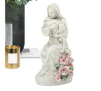 Opdestn Statua Madre Che Tiene Il Figlio - Scultura Familiare Da Scrivania - Scultura In Resina Con Luce LED Per Vetrine E Comodini