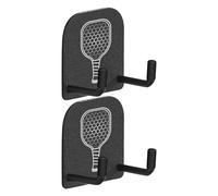 Opdestn Supporto Parete per Paddle da Pickleball,Supporto Parete per Racket Pickleball - 2 Pezzi Rastrelliera Porta Racchette Senza Fori per Palestre Domestiche Interne e Seminterrati