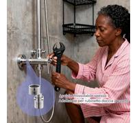 Opdestn Valvola Angolare Per Doccia Con Piede - Acciaio Inossidabile Antigoccia | Connessione Valvola Doccia Con Piede - Per Bagno, Hotel, Cucina Commerciale, Appartamento