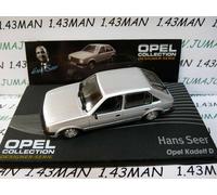 OPE139 1/43 IXO designer serie OPEL : KADETT D Hans Seer Silver thermopompe