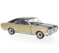 WhiteBox Modellino auto statico Opel Commodore A GS/E Coupé Oro/Nero scala 1:24 WB124105-O