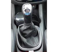 OPEL CORSA D '06 - 10 SOLO CUFFIA CAMBIO IN VERA PELLE NERA