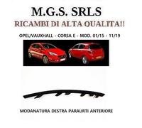 MODANATURA CROMATA DESTRA DX GRIGLIA PARAURTI INF OPEL CORSA E BICOLOR (2014>)