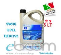 OPEL-GM 5W30 1942003 Olio motore Auto Dexos 2 (Ex 1942042) A3/B4/C3 10 Litri
