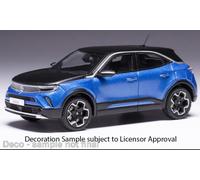 Opel Mokka-e 2020 blu metallic modello di auto CLC512N IXO 1:43