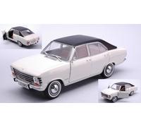 MODELLINO AUTO STATICO WHITEBOX OPEL OLYMPIA A 1967 BIANCO NERO SCALA 1:24