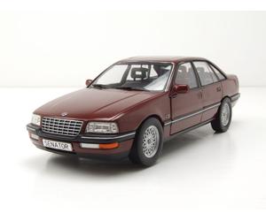 Opel Senatore B 1987 Rosso Scuro Metallico Modellino Auto 1:24 Whitebox