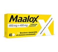 Opella Healthcare Italy - Maalox 400 mg + 400 mg - Antiacido 40 Compresse Masticabili