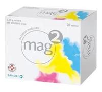 Opella Healthcare Italy - Mag 2 Magnesio Pidolato Gusto Limone - Per Carenza Di Magnesio 20 Bustine Polvere Per Soluzione Orale da 2,25 gr