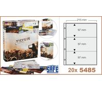 Open-Air-Tickets-Sammelalbum-SAFE-7923-Ringbinder-A4 20-Hüllen-für-120-Tickets