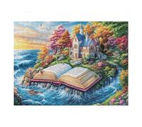 Open Book Sea Ocean Coastal Wild Nature Rural Puzzle 500 Pezzi Multicolore Per Famiglia in Vacanza Rompicapo Creativo Giochi Da Tavolo Intelligenza E Relax Durante Le Ferie 500 PCS