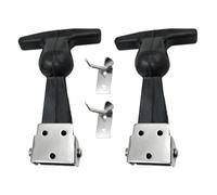 Open Door Catches | Push Latches | Boat Cabin Latch | 2pcs Heavy-Duty Rubber T-Handle Drawer & Hood Latch | T-Shaped Catch For Boats, Cabins, Vehicles, Toolboxes & Industrial Equipment