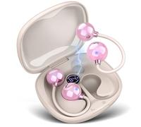 Open Ear Cuffie, Auricolari Wireless Bluetooth 5.4 con Bassi Potenti e Chiamate Chiare, Cuffie sportive Bluetooth Super Confortevole, Non C'è Bisogno Di Andare In Profondità Nel Canale Uditivo