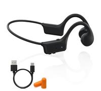 Open Ear Cuffie Bluetooth Sport Cuffie Cuffie Suono Osso Cuffie Senza Fili Bluetooth 5.3 con Microfono IP55 Impermeabile Antipolvere Cuffie Sportive per Allenamento Corsa Ciclismo