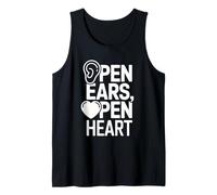 Open Ears Open Heart Empatia Messaggio di ascolto Canotta