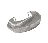 Open End Geometrico Ferro Intrecciato Elegante Finitura In Metallo Gioielli Di Moda Lei Uso Quotidiano Unico, Misura unica, come descritto