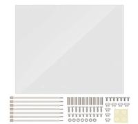 Open Frame Transparent Acrylic Computer Case, DIY Base Stand for ATX Motherboard, Open Style Cooling Design with Support for Long Graphics Cards and High Performance PC Components