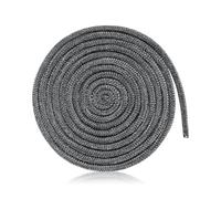 Open Haard Afdichting Touw, 6mm x 2m Kachel Deur Pakking Glasvezel Pakking Touw Vervanging Deurpakking voor Houtkachel voor Open Haarden Houtkachels (Grijs)
