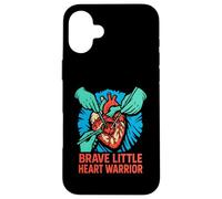 Open Heart Chirurgia Brave Little Heart Warrior Fun Kids Custodia per iPhone 16 Plus