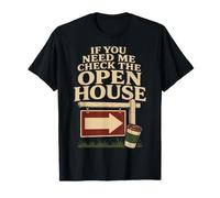 Open House Survival Real Estate Agente Regalo Maglietta