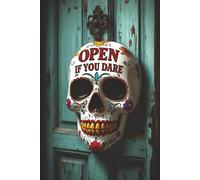 Open If You Dare Password Book - Halloween Day of the Dead Skull Cover - Large Print Internet Password Organizer with Alphabetical Tabs