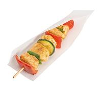 Open Pack - Busta Aperta Per Spiedini E Hot Dogs 35 G/M2 + 10 Peld 15X13/10 Cm Bianco Kraft - 6000 Unità