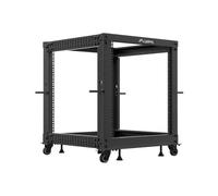 Open Rack 19 12u 600x600-1100 regolabile nero OR01-6112-B