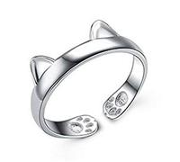 Open Ring Women Cute Cat Footprint Size Adjustable Wedding Ring Lady Jewelry Accessories Love Gift Sturdy And Practical Nice processing