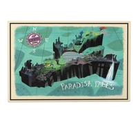 Open Road Brands Disney Pixar Up Paradise Falls Map Wood Wall Decor -