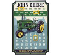 Open Road Brands John Deere Embossed metal calendario