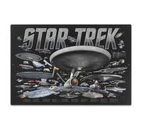Open Road Brands Targa in metallo Star Trek Ships, decorazione da parete vintage di Star Trek per uomo Cave, sala cinema o camera da letto