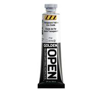 OPEN SlowDrying Acrylics by GOLDEN Transparent Yellow Iron Oxide 2 fl oz tube Professional Acrylic Paint Transparent
