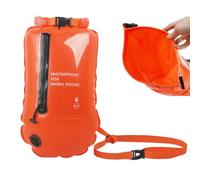 Open Water Swim Buoy Safe - Waterproof Eye Catching Swimming Buoy Dry Bag