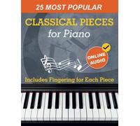 Open White Book Avgusta Udart 25 Most Popular Classical Pieces for P (Tascabile)