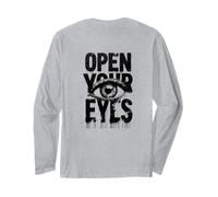 Open Your Eyes, Maglietta da Uomo da Donna con Occhi Aperti Maglia a Manica