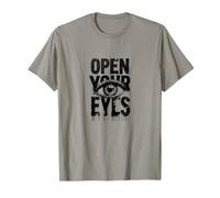 Open Your Eyes, Maglietta da Uomo da Donna con Occhi Aperti Maglietta