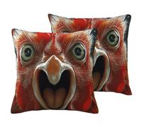 Open Your Mouth Wide And Attack - Federa per cuscino in finto lino, con cerniera invisibile, per divano, letto, casa, ufficio, 45,7 x 45,7 cm