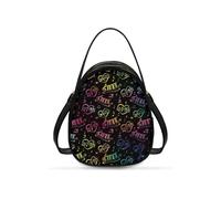 OPENARTUP Borsa a tracolla da donna, antifurto, in morbida pelle, doppio strato, carina e alla moda, per viaggi, passeggiate, vita quotidiana, tutte le stagioni, Note musicali.